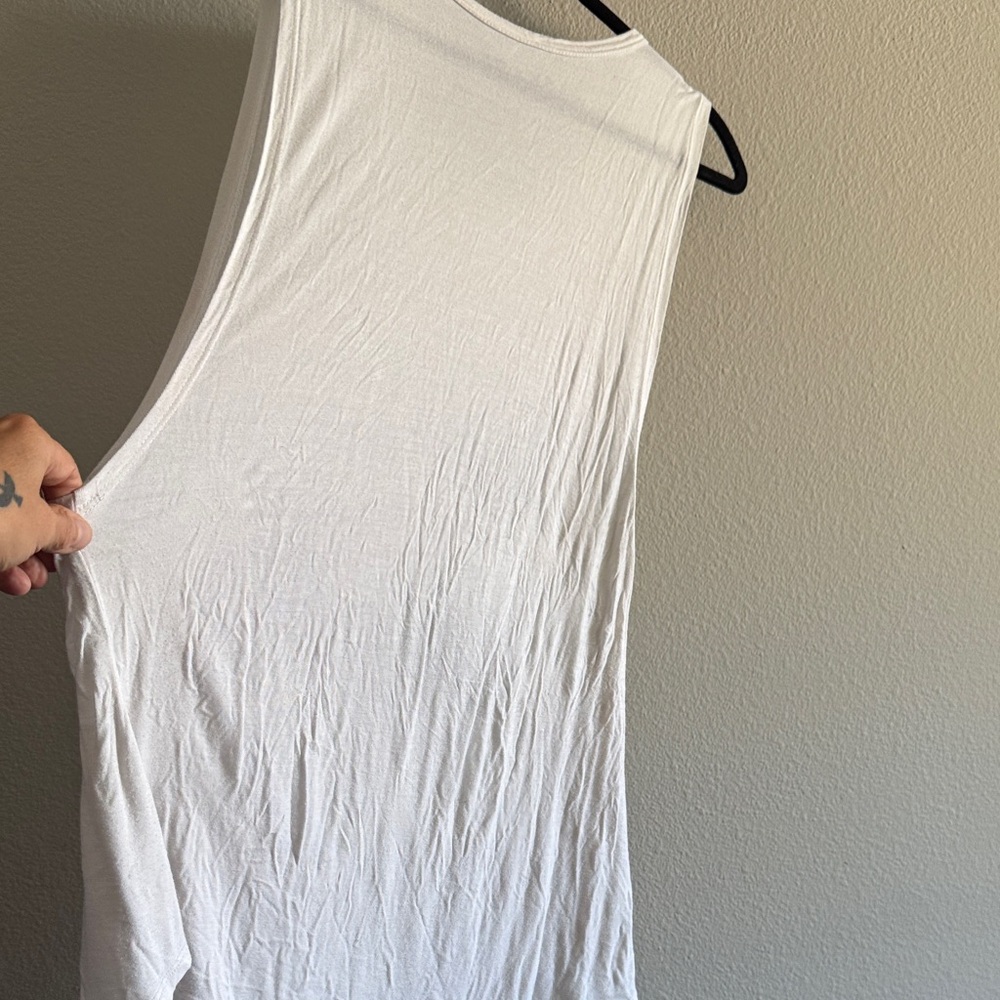 Vintage White Kaskade Oversized Tank Top - Picture 6 of 6